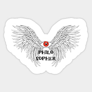 Philosophy Wings Sticker